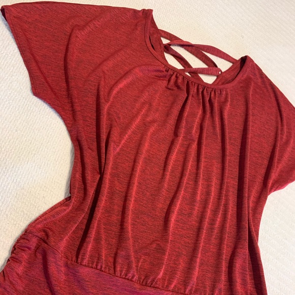 Dolman Sleeve Blouse with Lattice Back - Picture 4 of 8